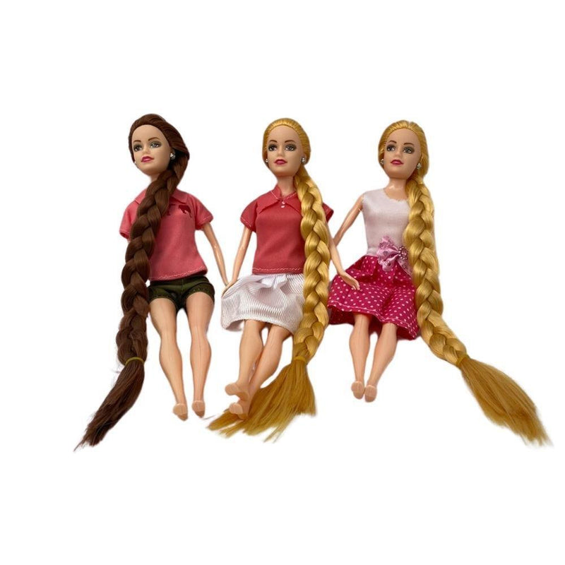 11 - Inch cool casual long hair beautiful Doll 1PC Assorted - Gamplanet