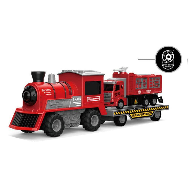 1:16 Scale Light & Music Railway Train - Red Color - Gamplanet