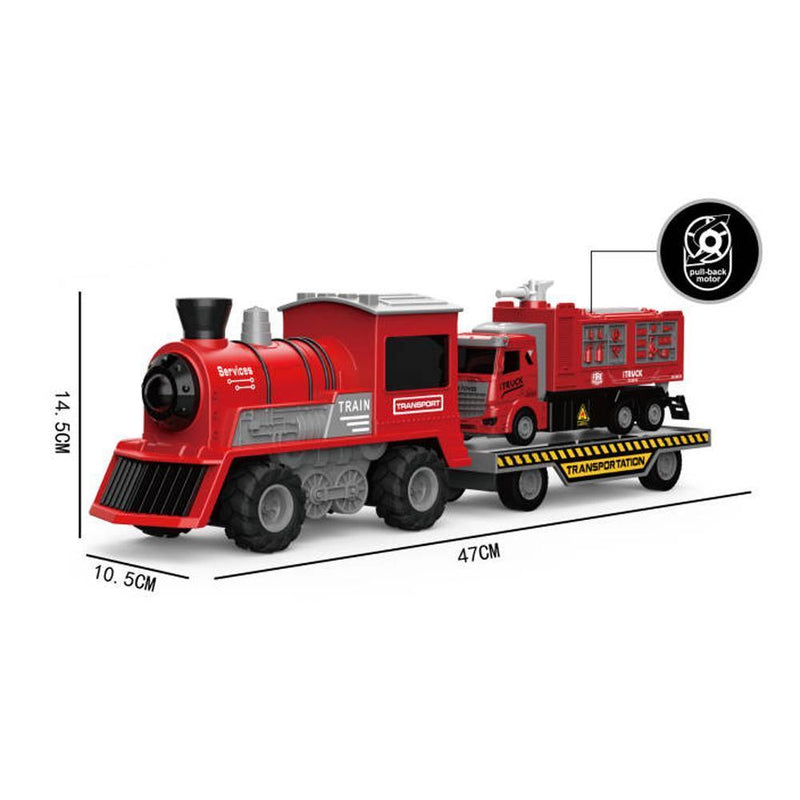 1:16 Scale Light & Music Railway Train - Red Color - Gamplanet