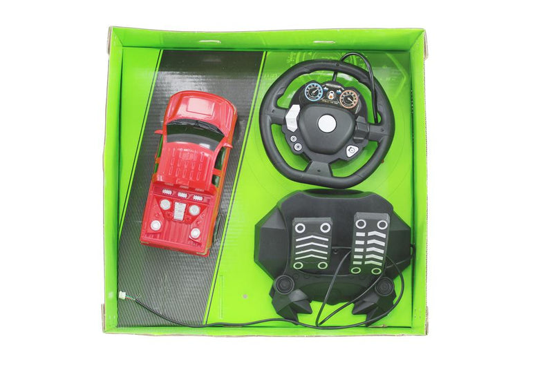 1:24 Scale High - Performance RC Sports Car with Steering Wheel & Foot Pedal Controls - Gamplanet