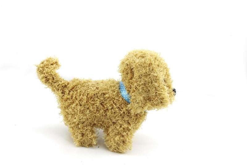 Dog Toy for Kids Realistic Electronic Puppy with Sounds Walks, Barks, and Leads 14cm - Assorted