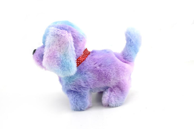 Dog Toy for Kids Realistic Electronic Puppy with Sounds Walks, Barks, and Leads 14cm - Multicolour