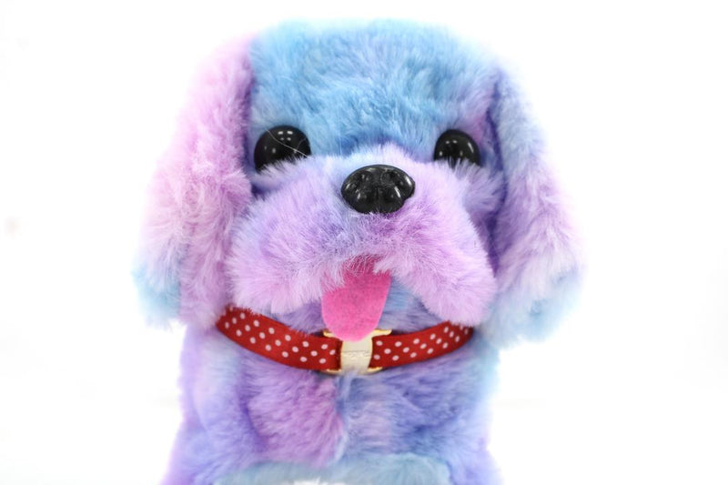 Dog Toy for Kids Realistic Electronic Puppy with Sounds Walks, Barks, and Leads 14cm - Multicolour