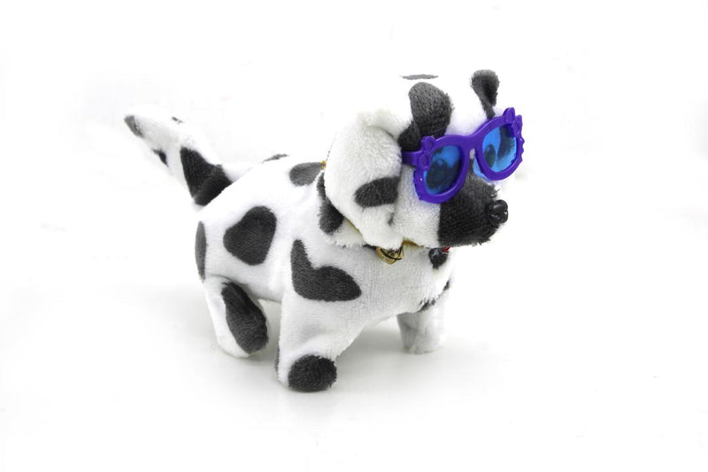 Dog Toy for Kids Realistic Electronic Puppy with Sounds Walks, Barks, and Leads 14cm - Mix Color