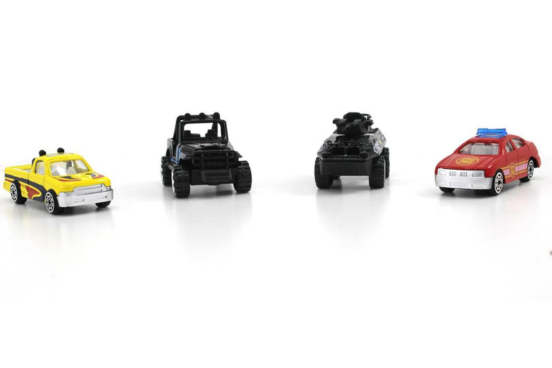 Kids Cars Toy Set Pack of 4 Perfect Birthday, Party, Christmas, or School Event Gifts (Military Vehi