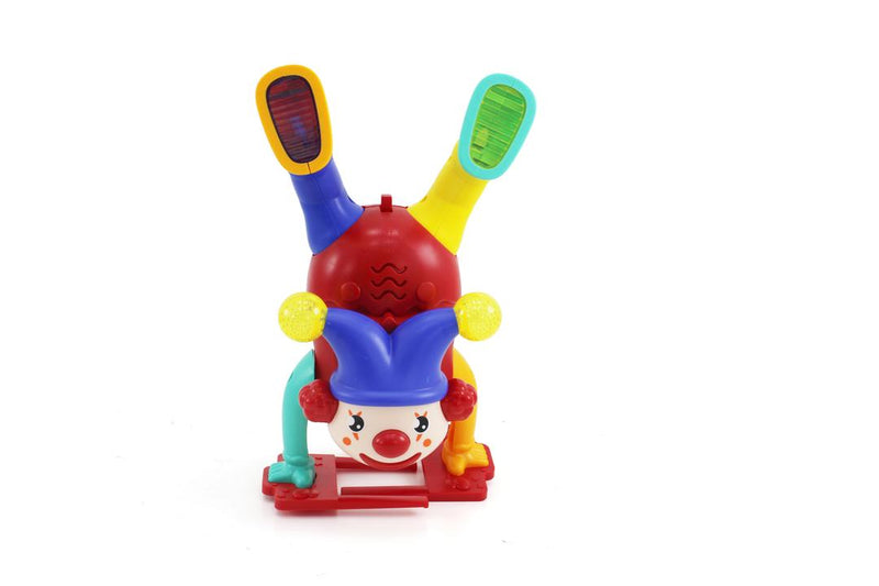 Jolly Jester Inverted Electric Clown Doll Funny Dancing, Singing & Handstanding Circus Toy