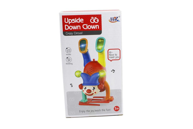 Jolly Jester Inverted Electric Clown Doll Funny Dancing, Singing & Handstanding Circus Toy