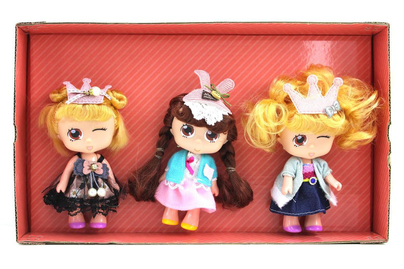 Expressions Galore 3 Piece Fashion Girl Doll Toy Set Hot-Selling Collection for Adults, Ages 18+