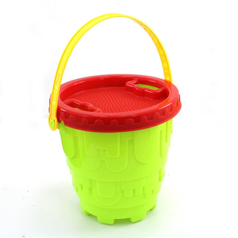 7 Pcs Beach Toys Bucket Set Summer Fun with Shovel, Rake, And Water Toys - 909033