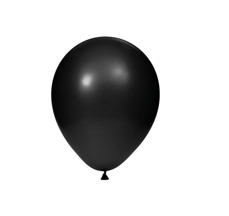 Metallic Balloon 12 Inch, Black - 40 Pcs