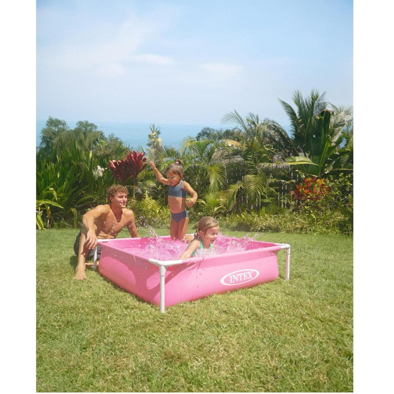 Pink Mini Frame Above Ground Pool for Fun Splashing