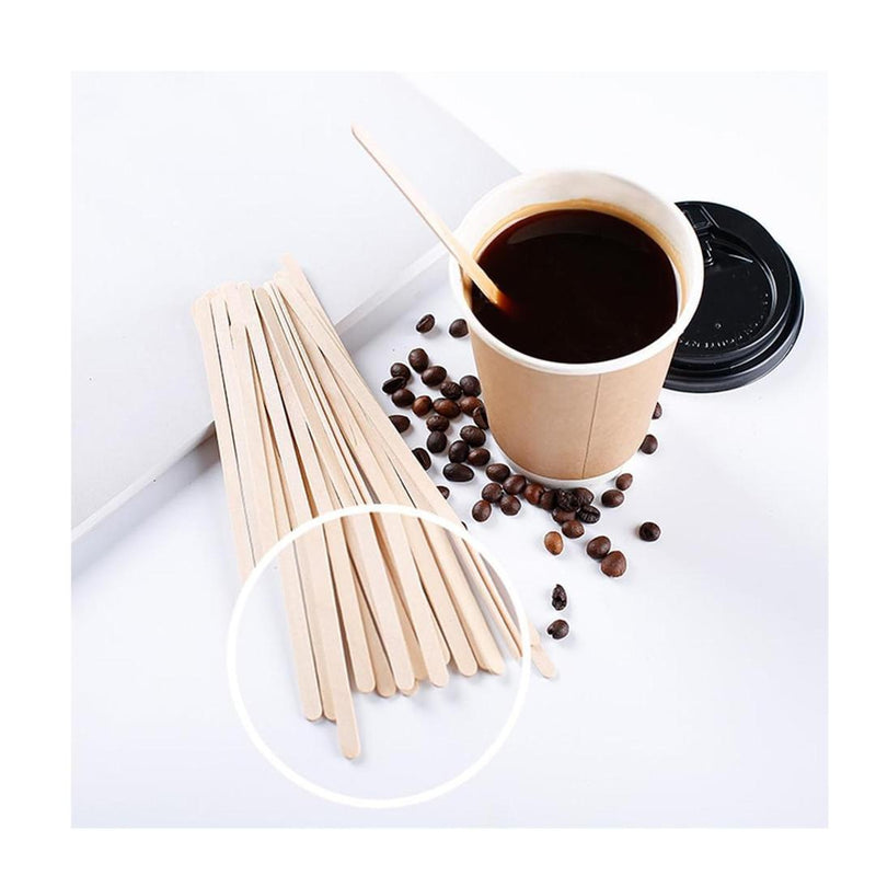 Wooden Stir Sticks For Coffee 550 Biodegradable, Disposable Stir Sticks