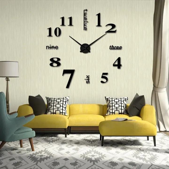 Big Quartz DIY 3D Wall Clock