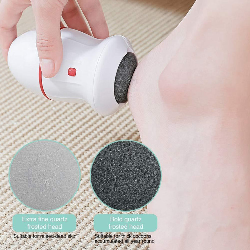 Electric Callus Remover with Built-In Vacuum & Foot Grinder Head