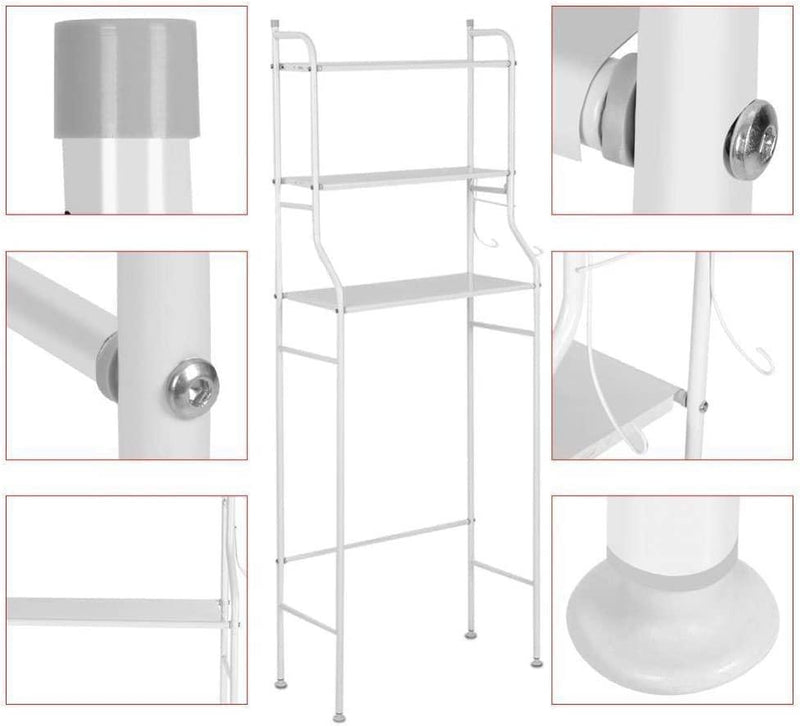 3-Tier Over Commode Toilet Storage Rack