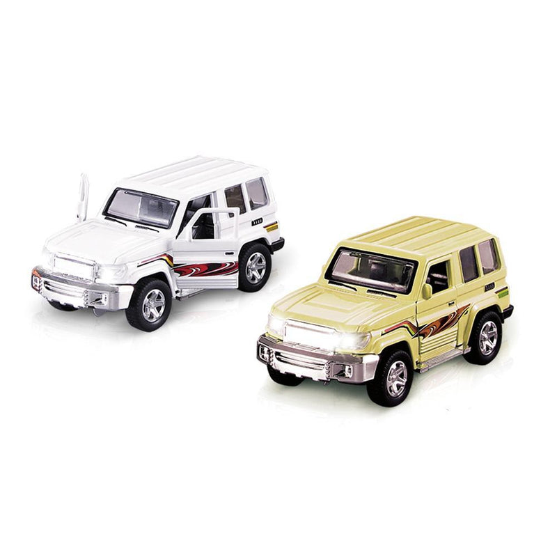 1:32 Toyota Jeep Alloy Return Door Car with Light Music - Assorted Color