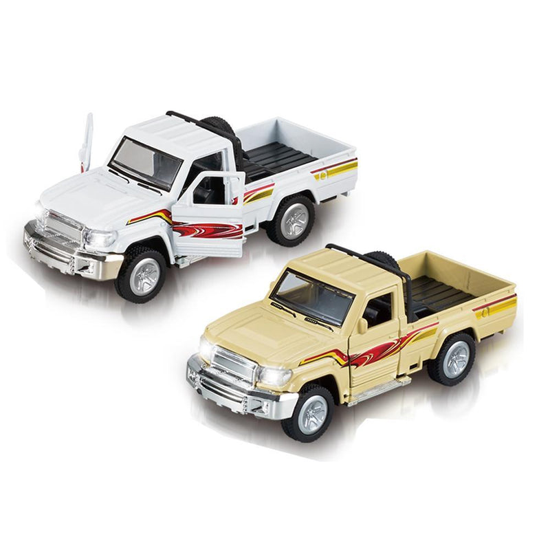 1:32 Toyota Pickup Alloy Return Door Car with Light Music-Assorted Color