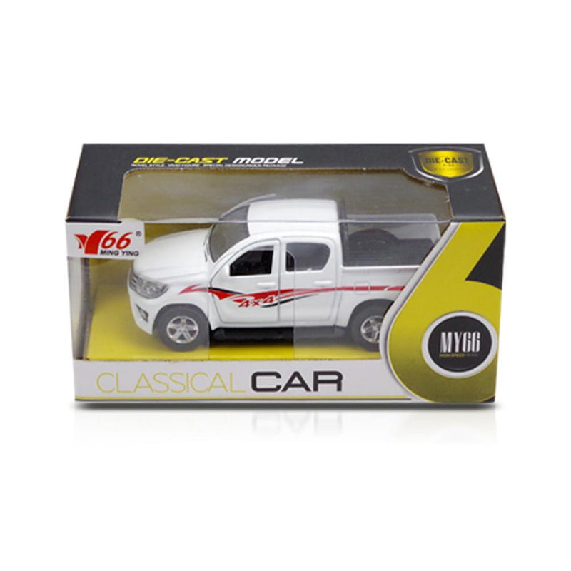 1:32 Toyota Pickup Alloy Recoil Open 2-Door Car with Light Music