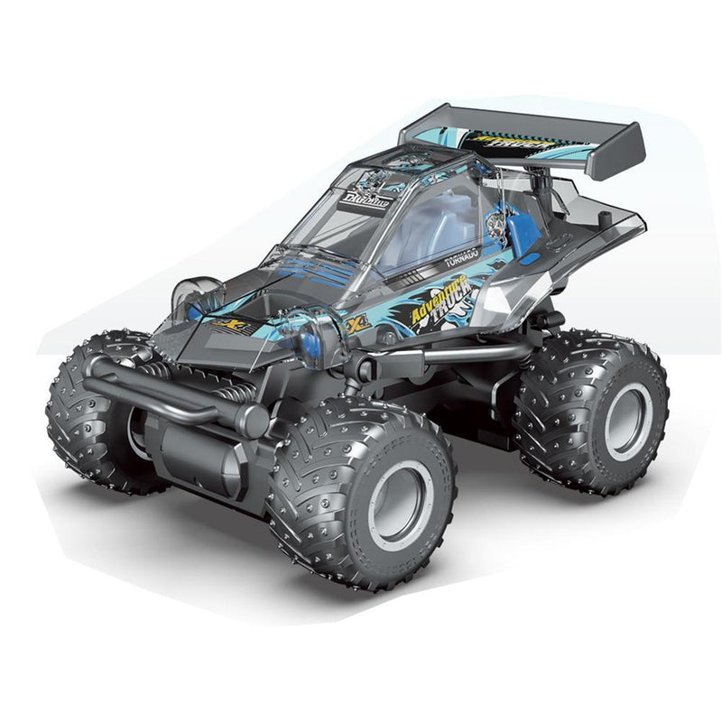 RC CAR  Off-Road - Rubber Tire, Cool Lights -  With Open Window (27MHz)