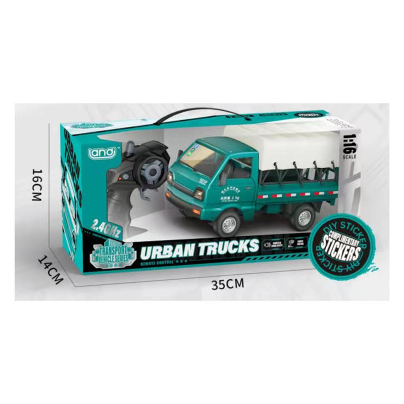 RC Urban Rooftop Truck1:16 2.4G Dual Frequency -  DIY Sticker - Manual Door Opening