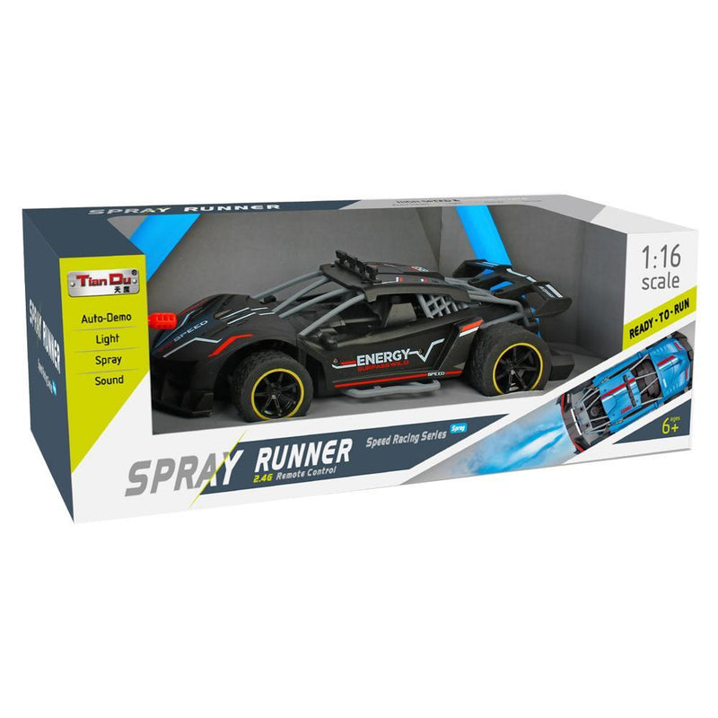 2.4G 1:16 4CH RC Lamborghini High-Speed Car With Spray & Rechargeable Battery - Assorted Colors