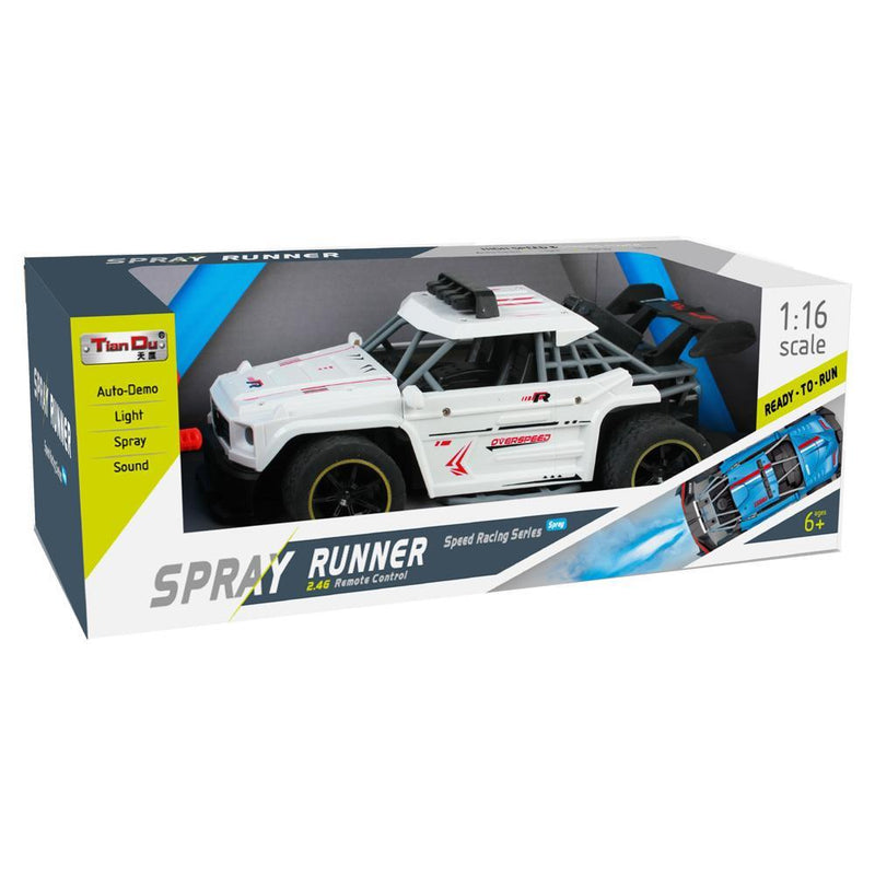 2.4G 1:16 4CH RC Mercedes-Benz Big G High-Speed Car With Spray & Rechargeable Battery - Assorted Col