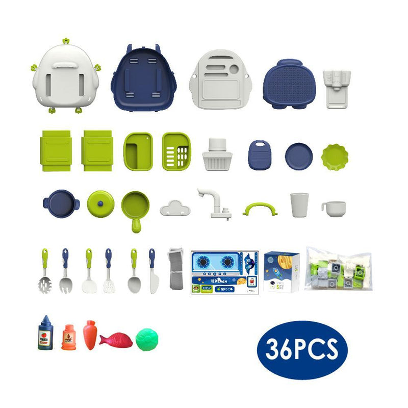 36 Pcs Space Themed Backpack 3 In Kitchen Set