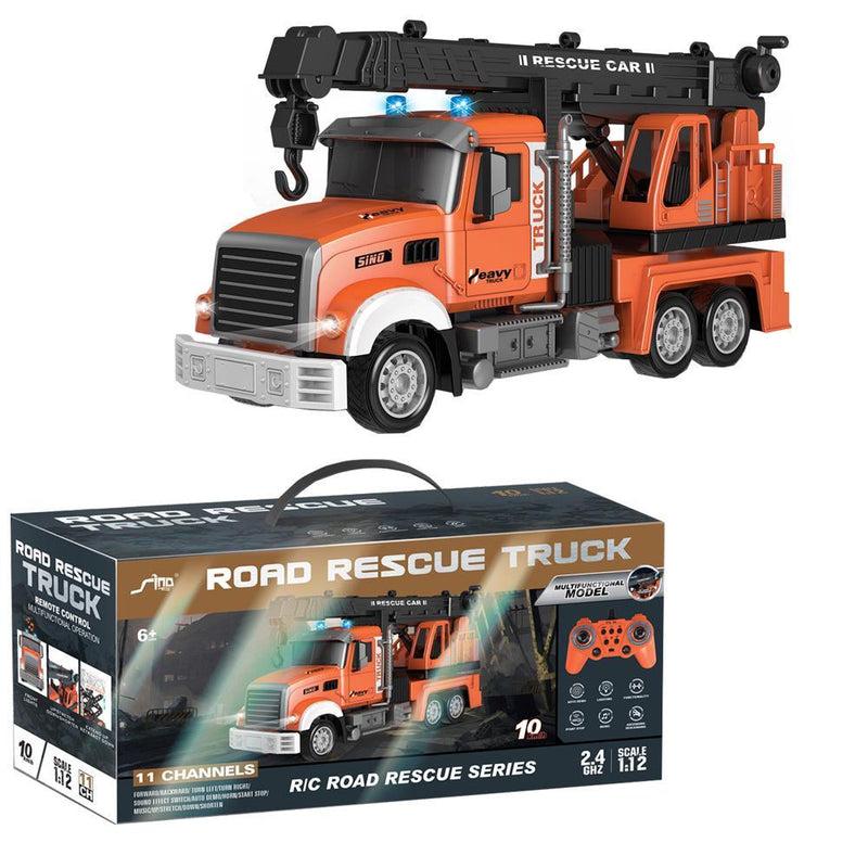 RC RESCUE CRANE1:12 2.4G Dual Frequency 11-Pass Lighting and Music