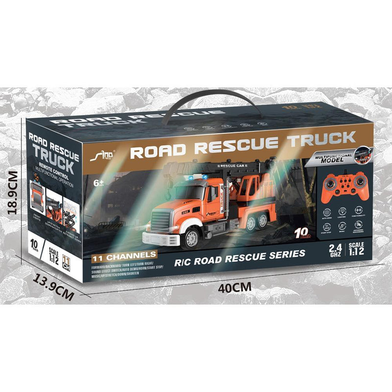 RC RESCUE CRANE1:12 2.4G Dual Frequency 11-Pass Lighting and Music