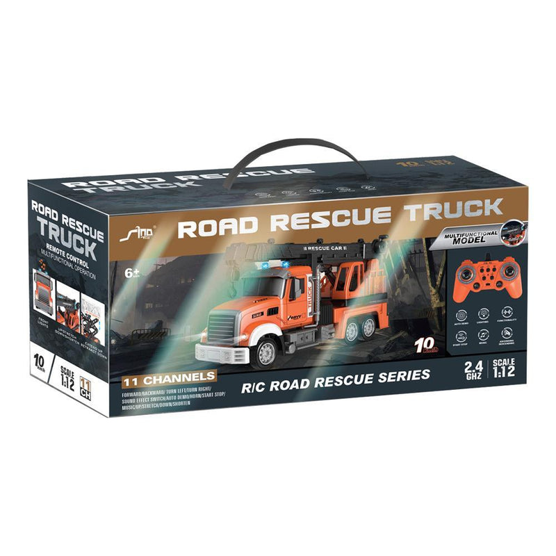 RC RESCUE CRANE1:12 2.4G Dual Frequency 11-Pass Lighting and Music