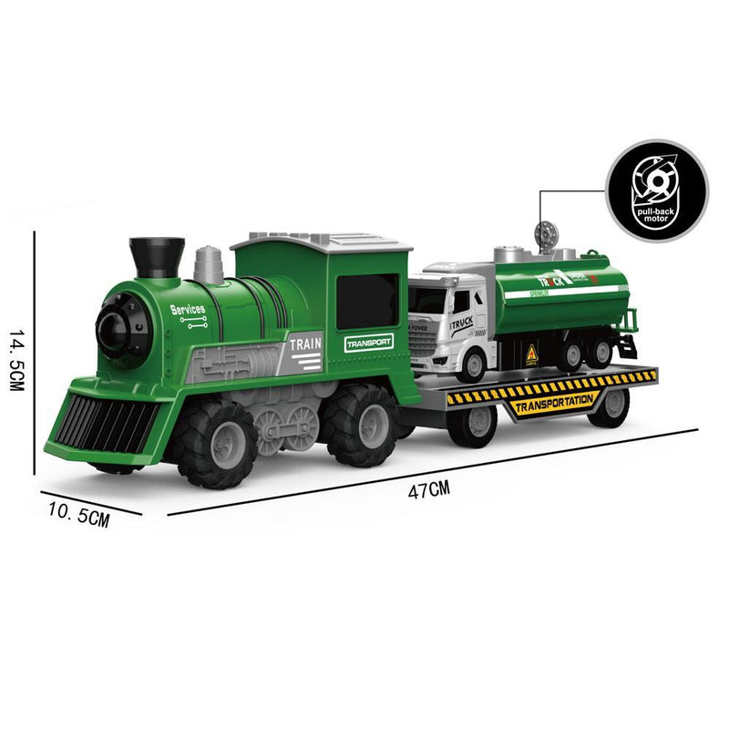 1:16 Scale Light & Music Railway Train - Green Color