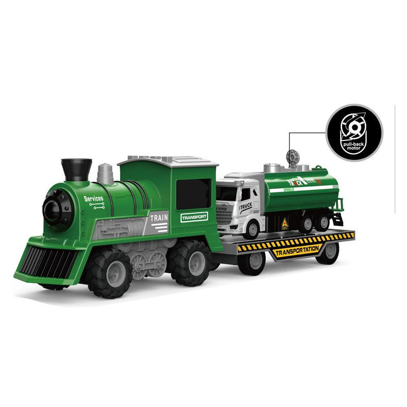 1:16 Scale Light & Music Railway Train - Green Color