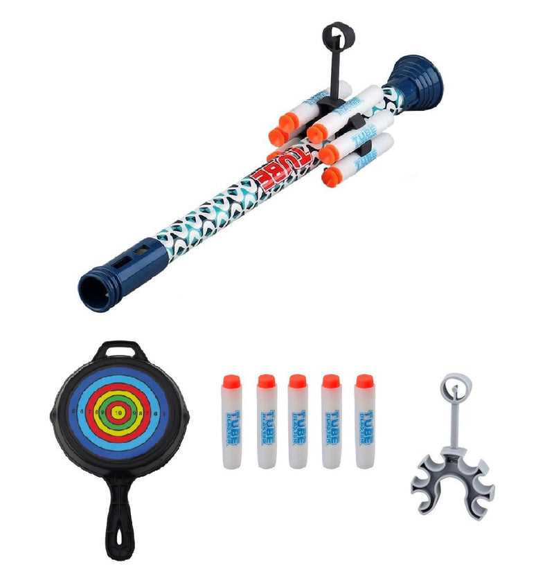 Tube Blaster Blow Dart Shooter Set - Ages 6+ - 1PC Assorted Color