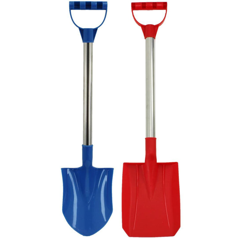 2 Pcs Heavy Duty Kids Beach Shovels Set with Plastic Handle and Spade - 909042 - Gamplanet