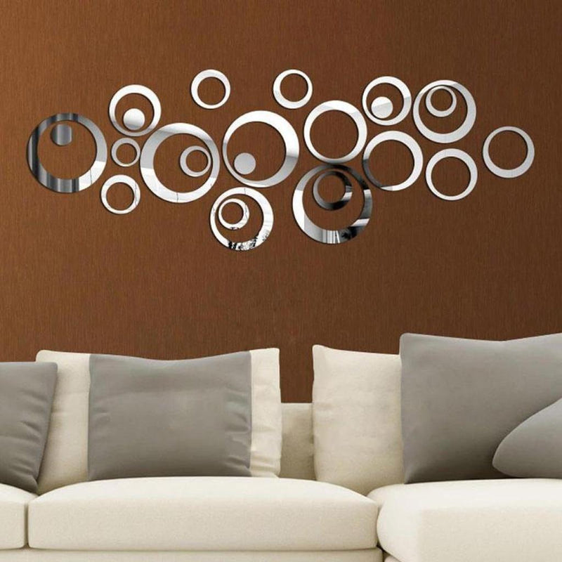 24 Pcs Wall Art Dots & Rings Circle Decor - Gamplanet