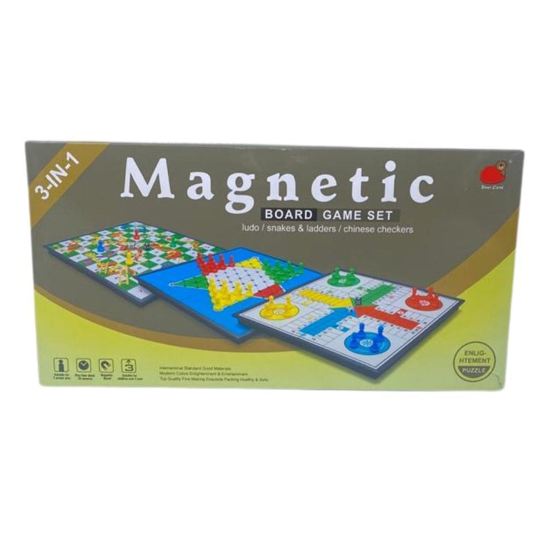 3 - in - 1 Folding Magnetic Board Game Set - Gamplanet