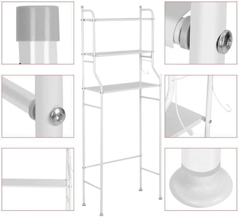 3 - Tier Over Commode Toilet Storage Rack - Gamplanet