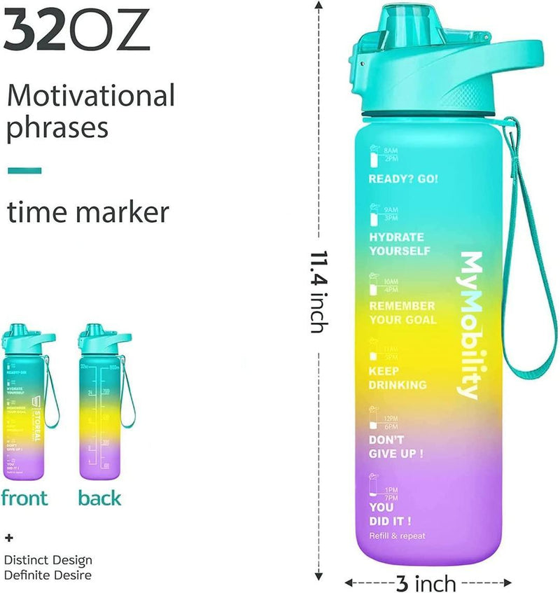 32oz Original Motivational Water Bottle - Gamplanet