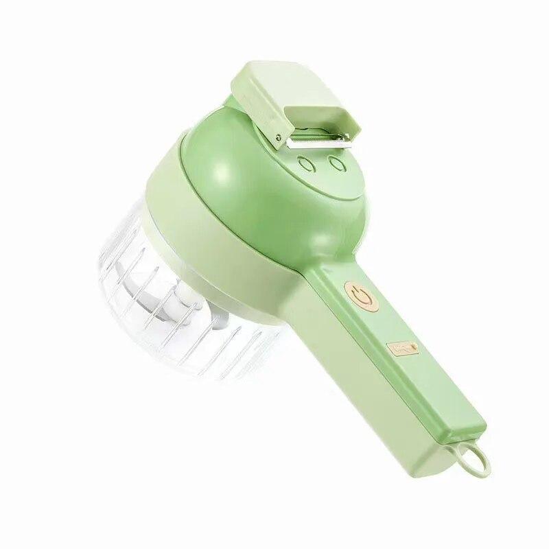 4 In 1 Vegetable Chopper Handheld Electric Vegetable Cutter - Gamplanet