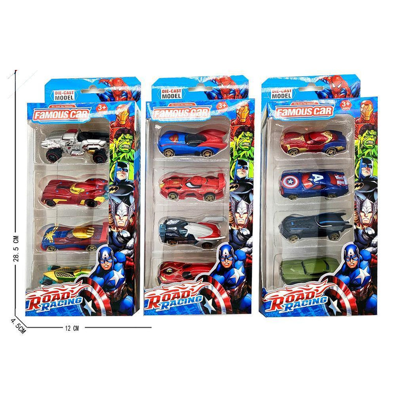 4 Pcs Glide Alloy Cars - Gamplanet