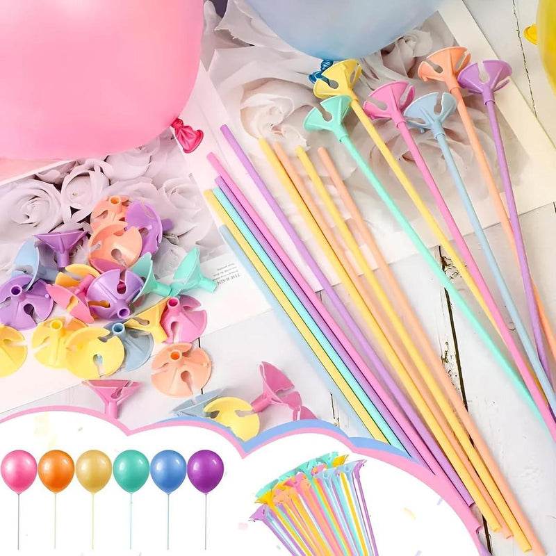 42cm Balloon Support Sticks with Cups and Stand Party Decoration Accessories for Large Balloons Pack - Gamplanet