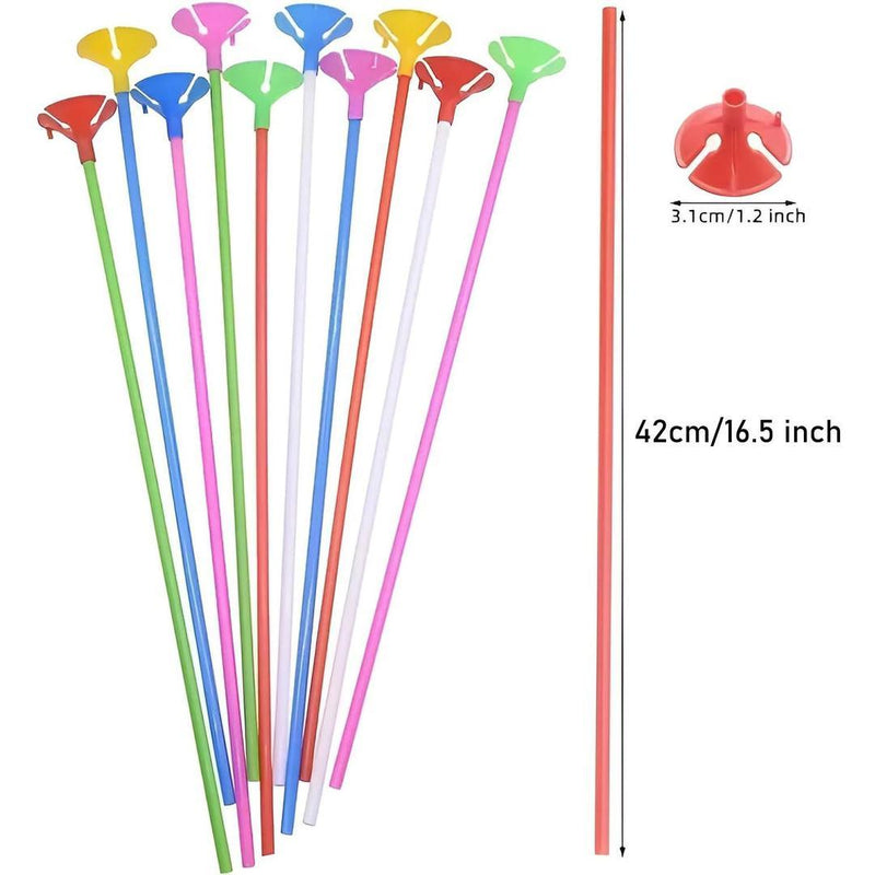 42cm Balloon Support Sticks with Cups and Stand Party Decoration Accessories for Large Balloons Pack - Gamplanet