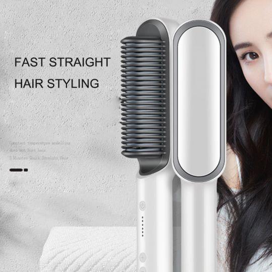 5 - Level Heat Hair Straightening & Curling Brush - Gamplanet