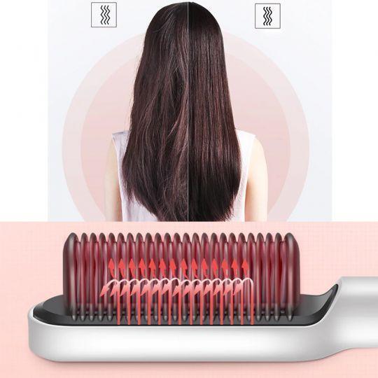 5 - Level Heat Hair Straightening & Curling Brush - Gamplanet