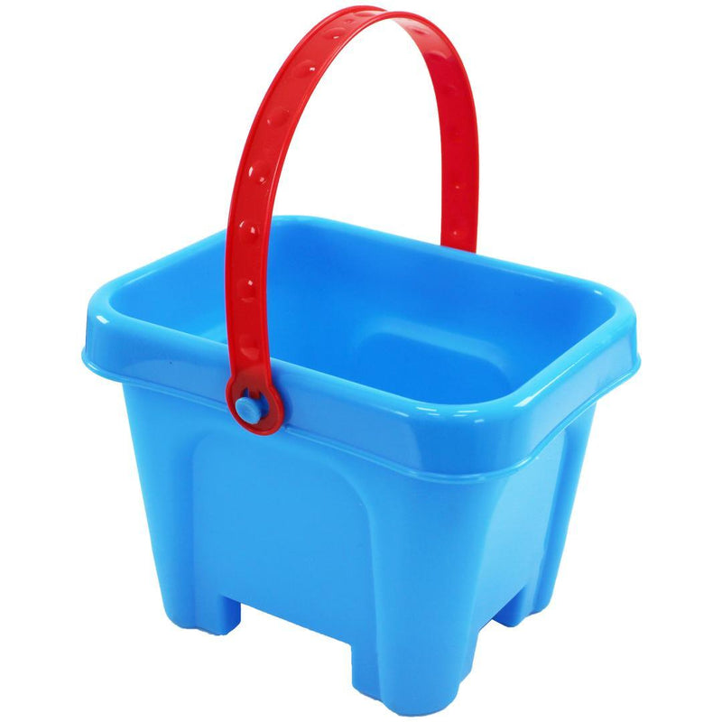 5 Pcs Kids Beach Sand Bucket Castle Set with Bucket, Ship, Fish, and 2 Spade Tools - 909039 - Gamplanet