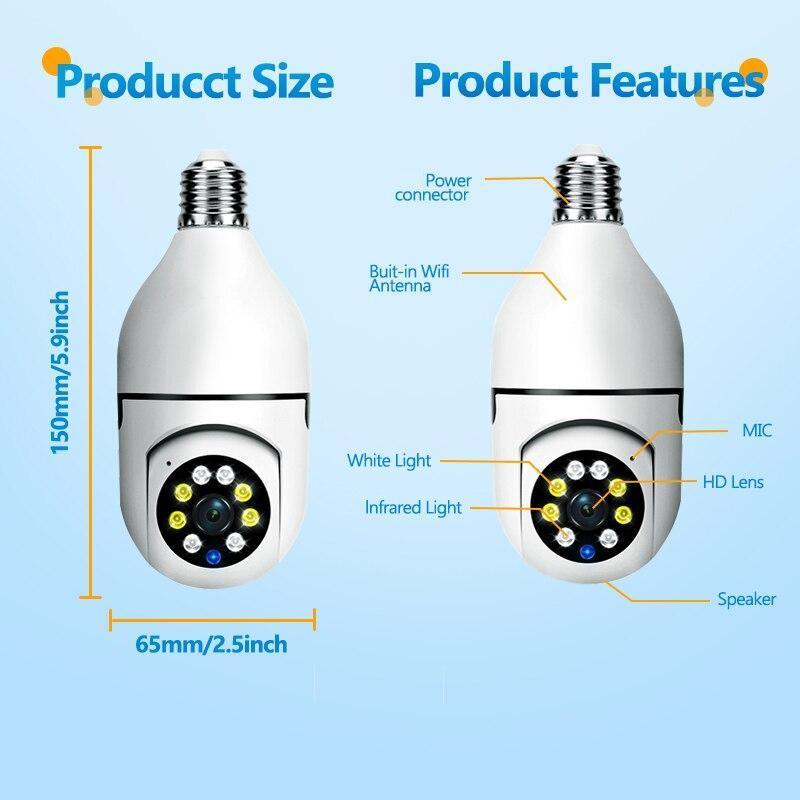 5G Bulb E27 Surveillance Camera - Gamplanet