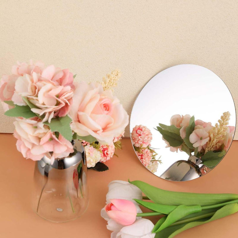 6 - Pack Non - Glass Acrylic Round Mirrors, 6 - Inch Mirror Plates - Gamplanet