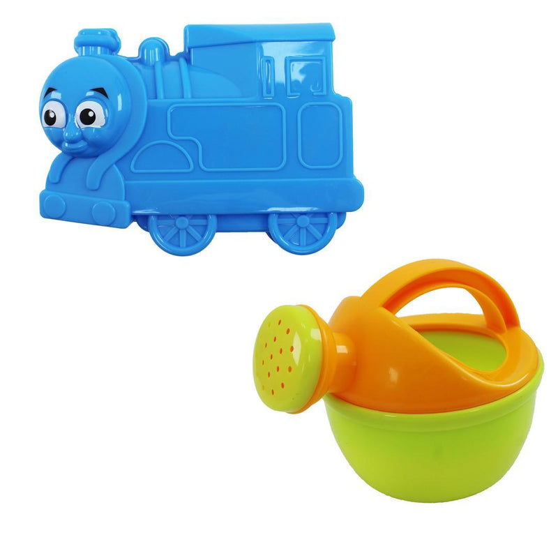 6 Pcs Beach Toys Train Set Sand And Water Play Tools with Bucket - 909021 - Gamplanet