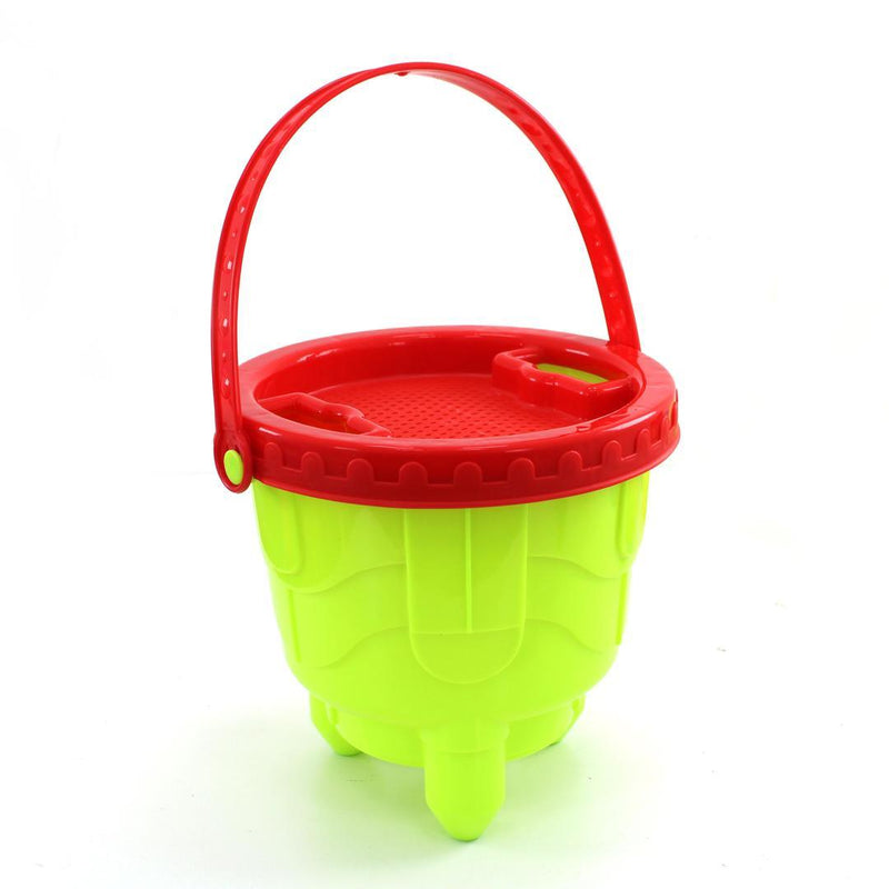 7 Pcs Beach Toys Bucket Set Sand Play Set with Spade, Shovel, Rake And Water Toy - 909032 - Gamplanet