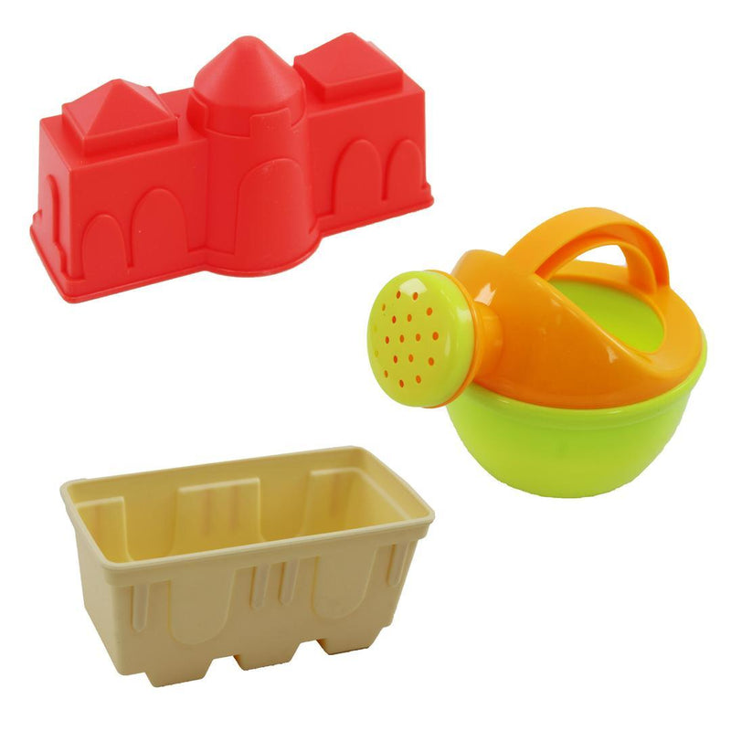 8 Pcs Beach Fun Set Water And Sand Toys, Perfect for Outdoor Play Bucket Included - 909010 - Gamplanet